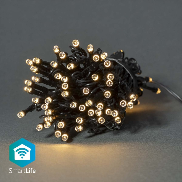 Nedis SmartLife Jouluvalot | Nauha | Wi-Fi | Lämmin Valkoinen | 50 LED\'s | 5.00 m | Android™ / IOS ryhmässä KOTI, TALOUS JA PUUTARHA / Älykodit / Älykäs valaistus @ TP E-commerce Nordic AB (C14818)