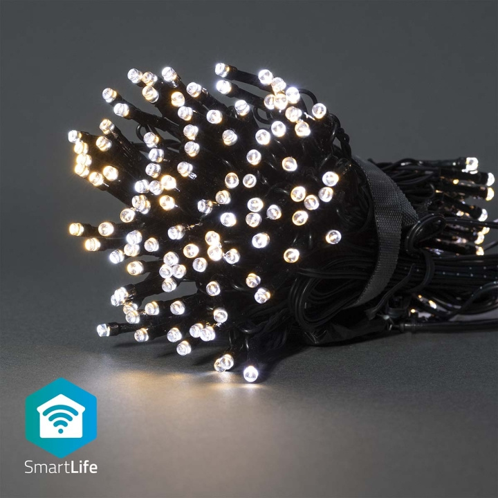 Nedis SmartLife Jouluvalot | Nauha | Wi-Fi | Lämpimästä kylmään valkoiseen | 200 LED\'s | 20.0 m | Android™ / IOS ryhmässä KOTI, TALOUS JA PUUTARHA / Älykodit / Älykäs valaistus @ TP E-commerce Nordic AB (C14824)