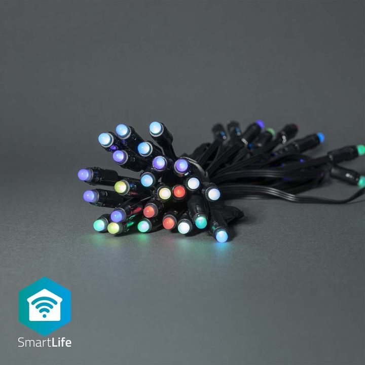 Nedis SmartLife Jouluvalot | Partylight | Wi-Fi | RGB | 48 LED\'s | 10.80 m | Android™ / IOS ryhmässä KOTI, TALOUS JA PUUTARHA / Älykodit / Älykäs valaistus @ TP E-commerce Nordic AB (C14829)