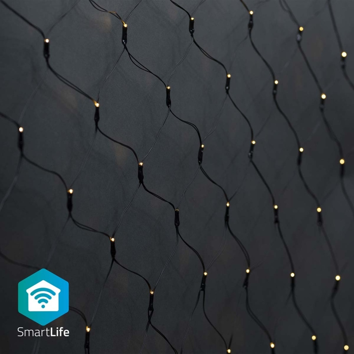 Nedis SmartLife Jouluvalot | Verkko | Wi-Fi | Lämmin Valkoinen | 400 LED\'s | 3.00 m | 3 x 3 m | Android™ / IOS ryhmässä KOTI, TALOUS JA PUUTARHA / Älykodit / Älykäs valaistus @ TP E-commerce Nordic AB (C14839)