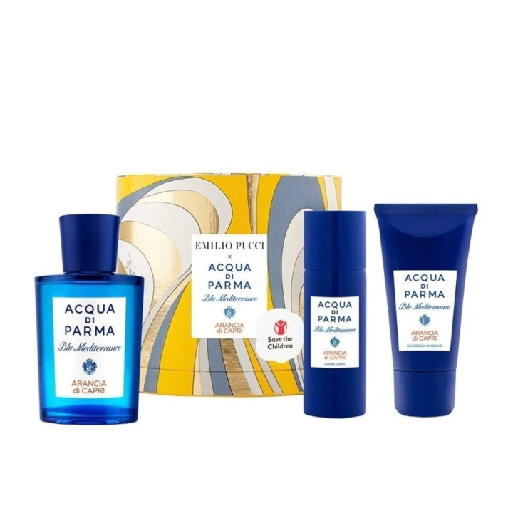 Giftset Acqua di Parma Blu Mediterraneo Arancia di Capri Edt 75ml + Shower Gel 40ml + Body Lotion 50ml ryhmässä KAUNEUS JA TERVEYS / Lahjapakkaukset / Naisten lahjapakkaukset @ TP E-commerce Nordic AB (C14873)