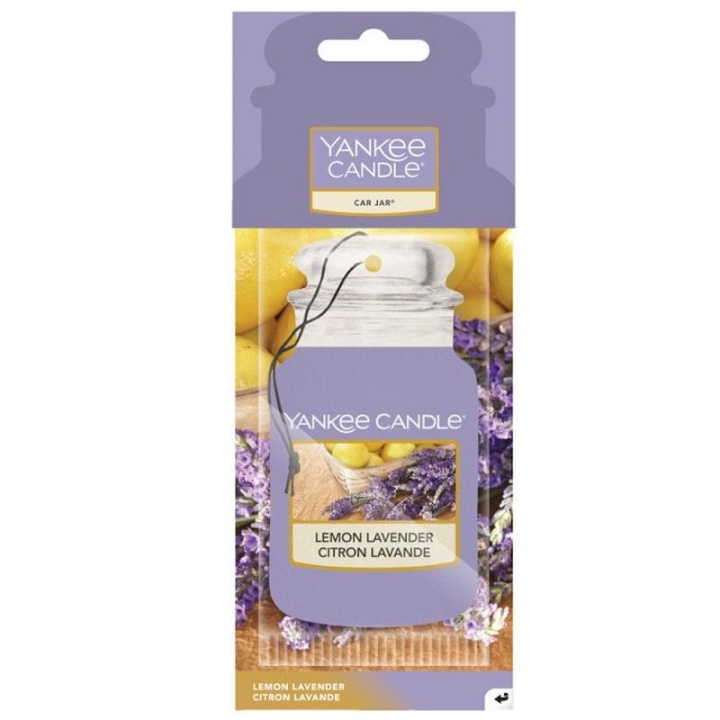 Yankee Candle Car Jar Air Freshener Lemon Lavender ryhmässä KAUNEUS JA TERVEYS / Tuoksut & Parfyymit / Muut tuoksut / Tuoksukynttilät @ TP E-commerce Nordic AB (C14984)