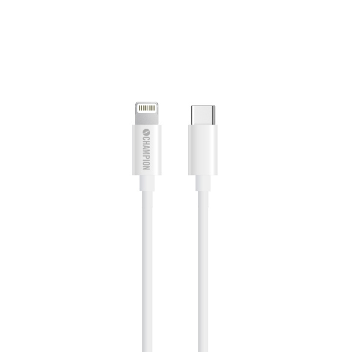 Champion Ladd&Synk kabel USB-C till Lig ryhmässä ÄLYPUHELIMET JA TABLETIT / Laturit & Kaapelit / Kaapelit / Lightning kaapelit @ TP E-commerce Nordic AB (C15249)