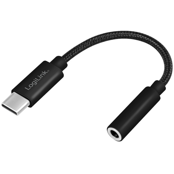 LogiLink USB-C 3,5mm-ljudadapter m DAC ryhmässä KODINELEKTRONIIKKA / Kaapelit & Sovittimet / Analoginen ääni / Sovittimet @ TP E-commerce Nordic AB (C15288)