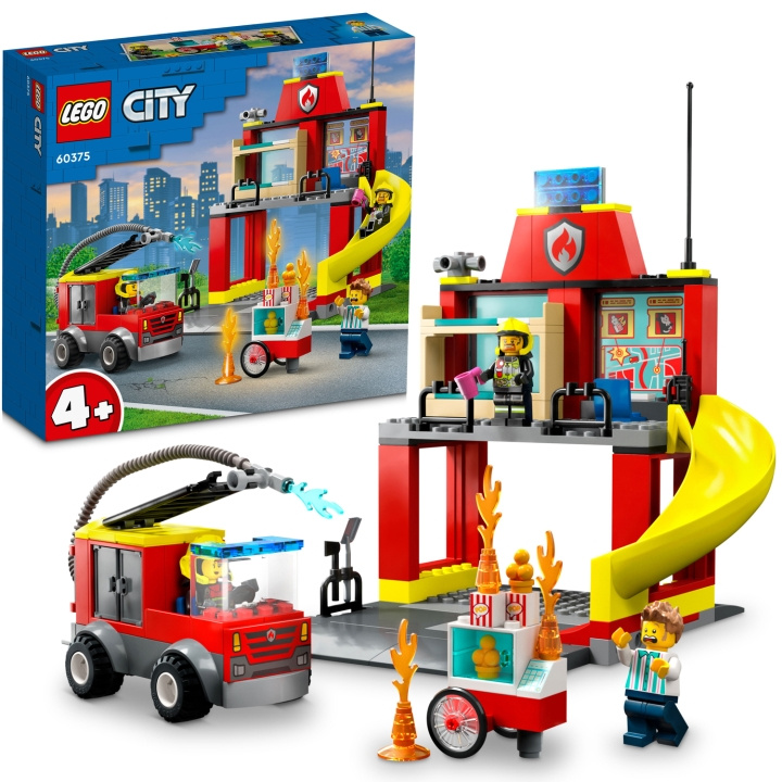 LEGO Brandstation och brandbil 60375 ryhmässä LELUT, TUOTTEET LAPSILLE JA VAUVOILLE / Leikkikalut, Askartelu &Pelit / Rakennuslelut / Lego @ TP E-commerce Nordic AB (C15360)