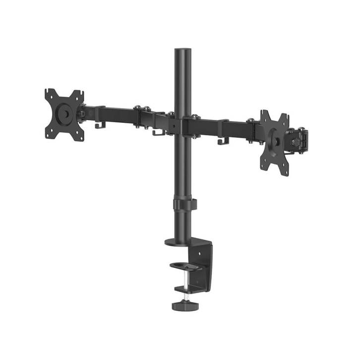 Hama Monitor Holder Work Out Twin Black ryhmässä TIETOKOONET & TARVIKKEET / Näytöt / Näytön jalustat ja kiinnikkeet @ TP E-commerce Nordic AB (C15470)