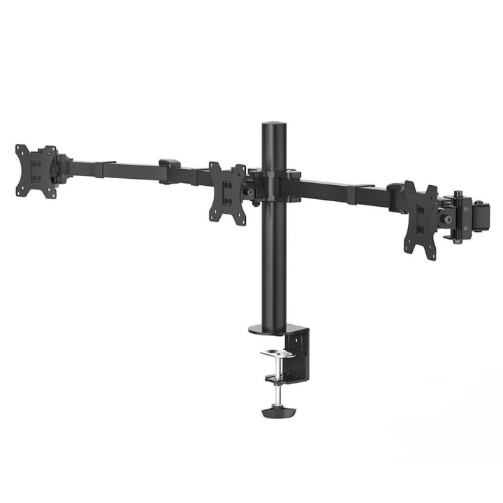 Hama Monitor Holder Operator Tripple Black ryhmässä TIETOKOONET & TARVIKKEET / Näytöt / Näytön jalustat ja kiinnikkeet @ TP E-commerce Nordic AB (C15473)
