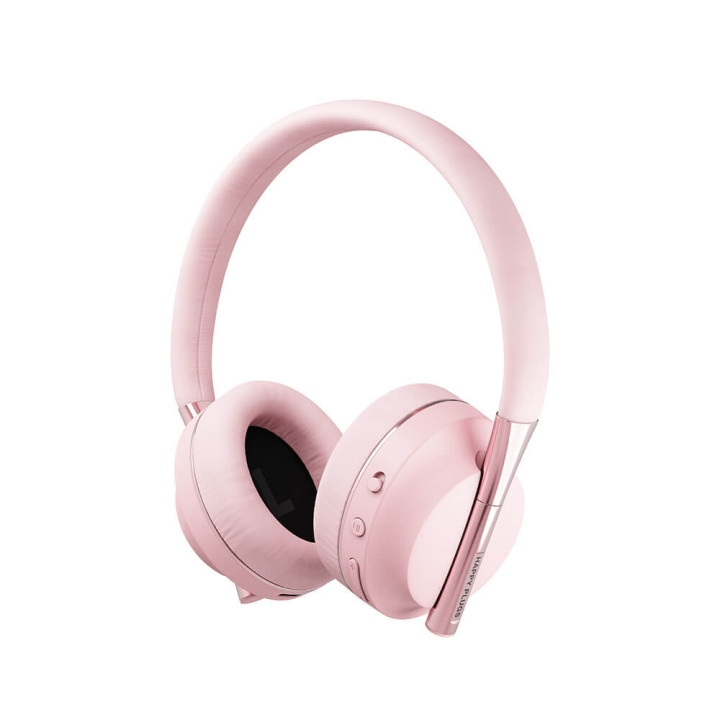 Happy Plugs Play Headphone Over-Ear 85dB Wireless Pink/Gold ryhmässä KODINELEKTRONIIKKA / Ääni & Kuva / Kuulokkeet & Tarvikkeet / Kuulokkeet @ TP E-commerce Nordic AB (C15586)