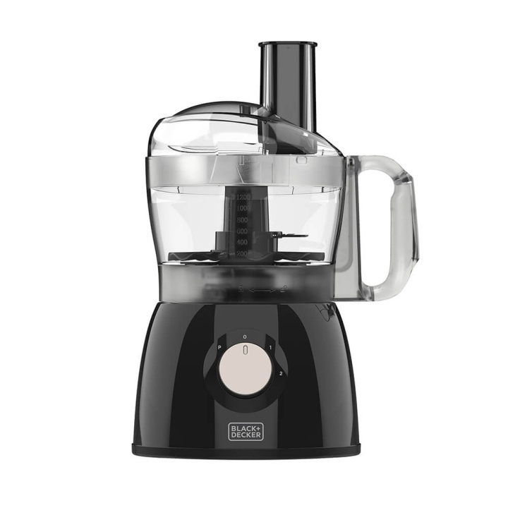 BLACK+DECKER Food Processor 600W Black ryhmässä KOTI, TALOUS JA PUUTARHA / Kodinkoneet / Yleiskoneet ja monitoimikoneet / Yleiskoneet @ TP E-commerce Nordic AB (C15599)