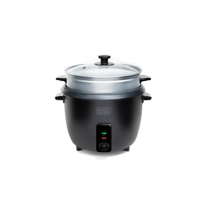 BLACK+DECKER Riisikeitin 1,8 L Musta ryhmässä KOTI, TALOUS JA PUUTARHA / Kodinkoneet / Riisi- ja kananmunankeitin @ TP E-commerce Nordic AB (C15608)