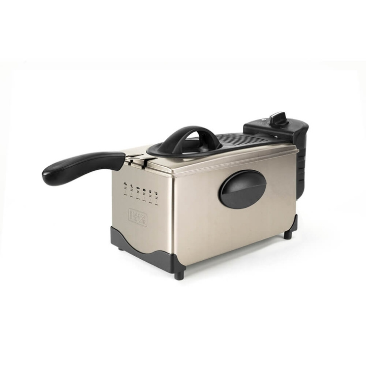 BLACK+DECKER Rasvakeitin 3 l Harjattu ryhmässä KOTI, TALOUS JA PUUTARHA / Kodinkoneet / Airfryers ja rasvakeittimet @ TP E-commerce Nordic AB (C15610)