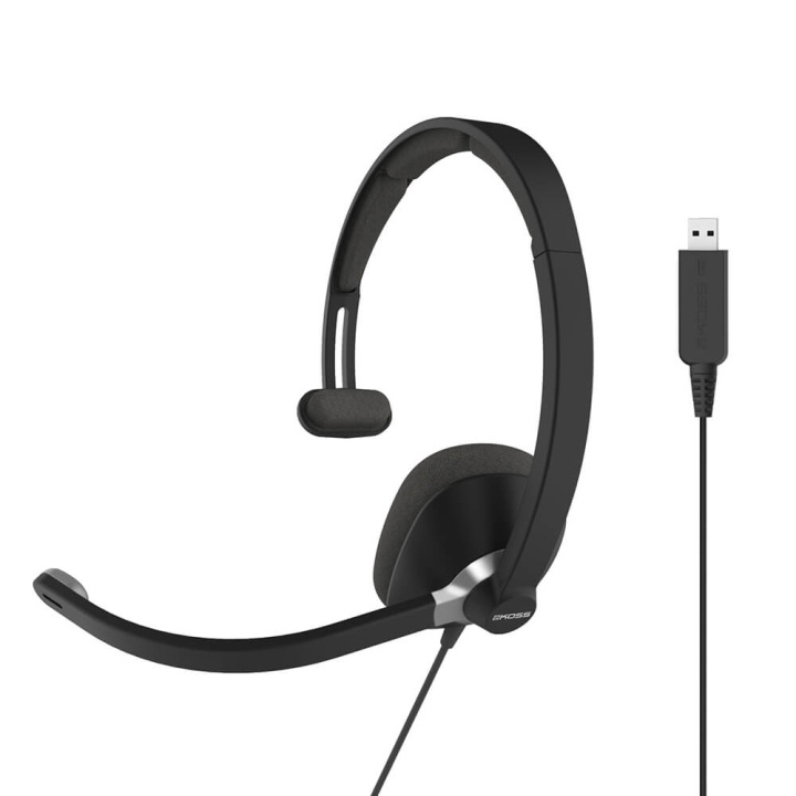 KOSS Headset CS295 Mono On-Ear Mic USB Black ryhmässä TIETOKOONET & TARVIKKEET / Tietokonetarvikkeet / Kuulokkeet @ TP E-commerce Nordic AB (C15640)