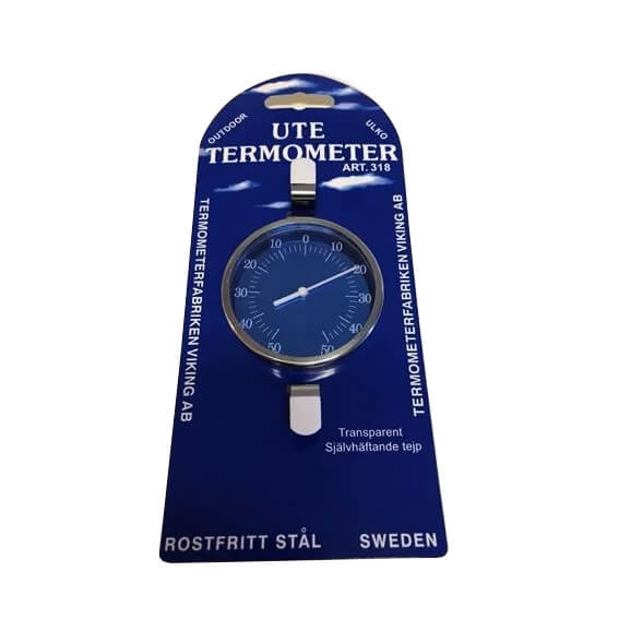 TERMOMETERFABRIKEN Thermometer In-/Outdoor Stainless Steel 75 mm ryhmässä KOTI, TALOUS JA PUUTARHA / Tuulettimet ja ilmastointilaitteet / Lämpömittarit ja sääasemat @ TP E-commerce Nordic AB (C15650)