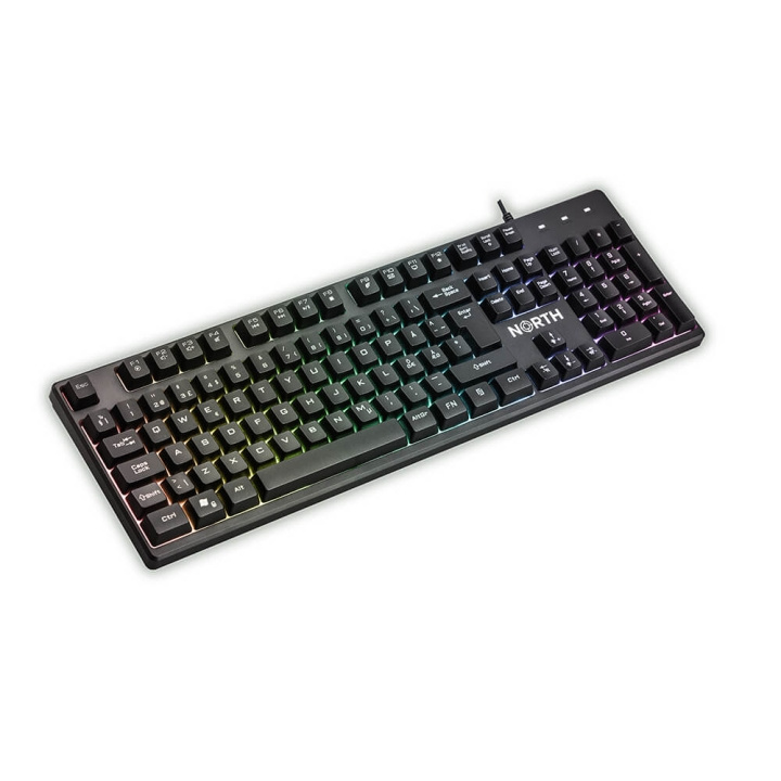 NORTH Gaming Keyboard K100 RGB ryhmässä TIETOKOONET & TARVIKKEET / GAMING / Näppäimistöt @ TP E-commerce Nordic AB (C15682)