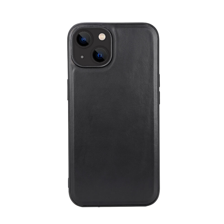 Buffalo Backcover Leather MagSeries iPhone 13 / 14 Black ryhmässä ÄLYPUHELIMET JA TABLETIT / Puhelimen suojakotelo / Apple / iPhone 14 @ TP E-commerce Nordic AB (C15697)