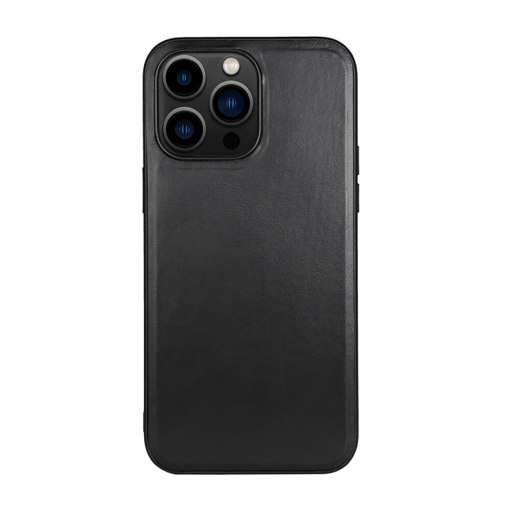 Buffalo Backcover Leather MagSeries iPhone 14 Pro Max Black ryhmässä ÄLYPUHELIMET JA TABLETIT / Puhelimen suojakotelo / Apple / iPhone 14 @ TP E-commerce Nordic AB (C15700)