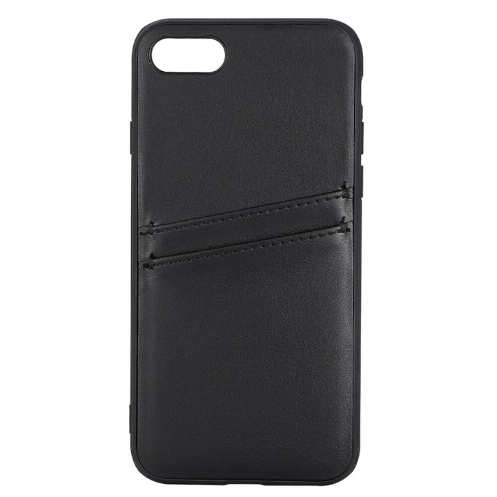 BUFFALO Backcover PU 2 card iPhone 7 / 8 / SE Black ryhmässä ÄLYPUHELIMET JA TABLETIT / Puhelimen suojakotelo / Apple / iPhone 8 / Kuoret @ TP E-commerce Nordic AB (C15718)