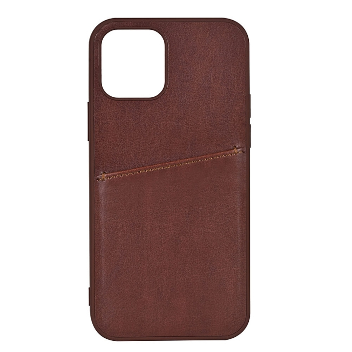 Buffalo Back cover PU 2 card iPhone 13 Mini Brown ryhmässä ÄLYPUHELIMET JA TABLETIT / Puhelimen suojakotelo / Apple / iPhone 13 Mini / Kuoret @ TP E-commerce Nordic AB (C15725)