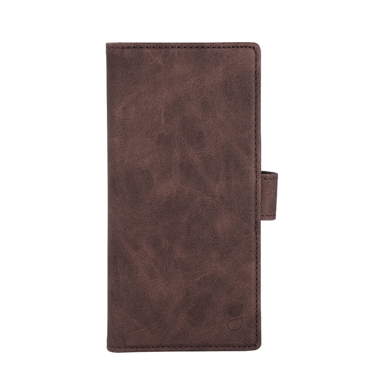 GEAR Classic Wallet 3 card Samsung S23 Ultra 5G Brown ryhmässä ÄLYPUHELIMET JA TABLETIT / Puhelimen suojakotelo / Samsung @ TP E-commerce Nordic AB (C15727)