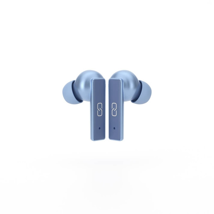 LEDWOOD Headphone Titan TWS True Wireless In-Ear Blue Mic ryhmässä KODINELEKTRONIIKKA / Ääni & Kuva / Kuulokkeet & Tarvikkeet / Kuulokkeet @ TP E-commerce Nordic AB (C15789)