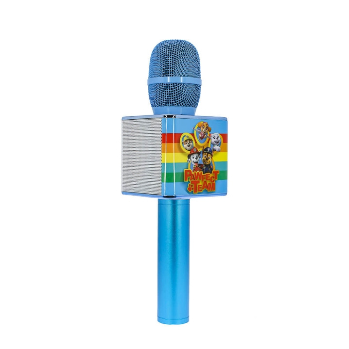 PAW PATROL Karaoke Mic Blue ryhmässä KODINELEKTRONIIKKA / Ääni & Kuva / Kädessä pidettävät mikrofonit @ TP E-commerce Nordic AB (C15793)