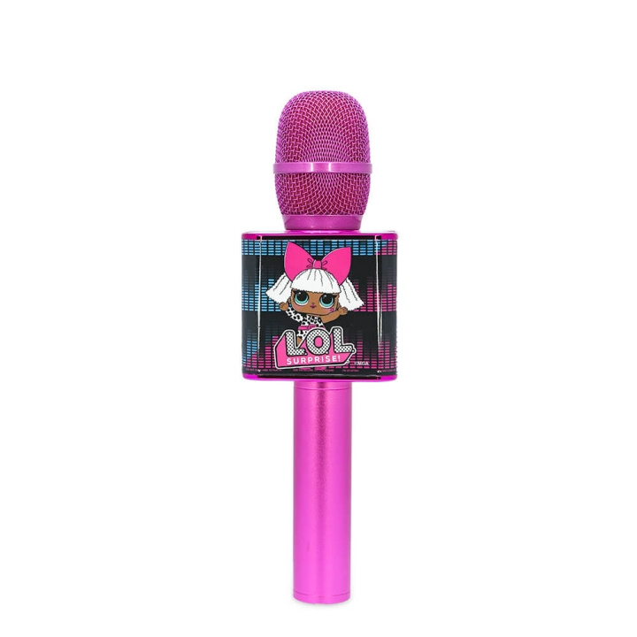 LOL Karaoke Mic Pink ryhmässä KODINELEKTRONIIKKA / Ääni & Kuva / Kädessä pidettävät mikrofonit @ TP E-commerce Nordic AB (C15794)