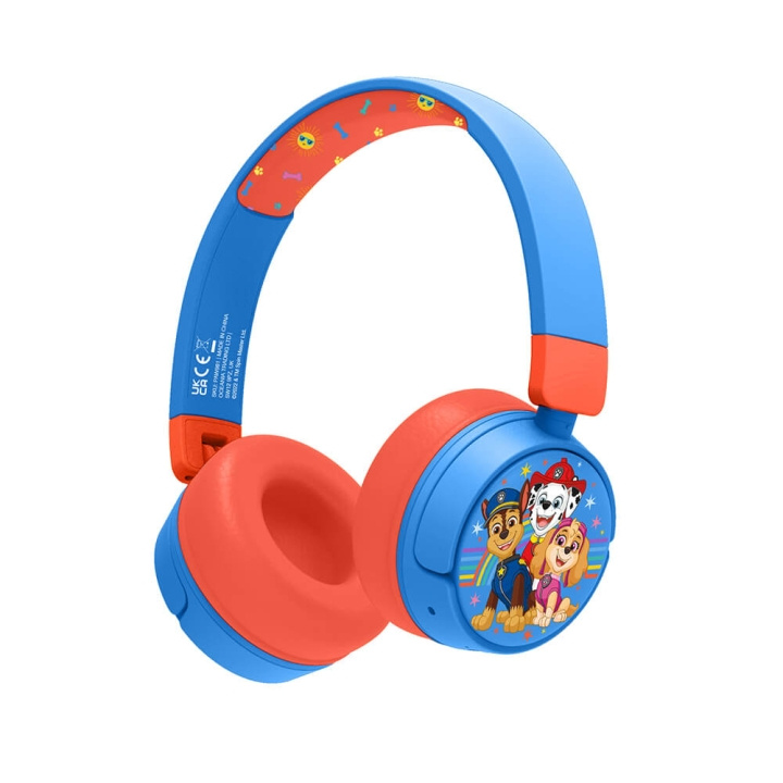 Paw Patrol Headphone On-Ear Junior Wireless 85dB/95dB Sharing Aux ryhmässä KODINELEKTRONIIKKA / Ääni & Kuva / Kuulokkeet & Tarvikkeet / Kuulokkeet @ TP E-commerce Nordic AB (C15798)