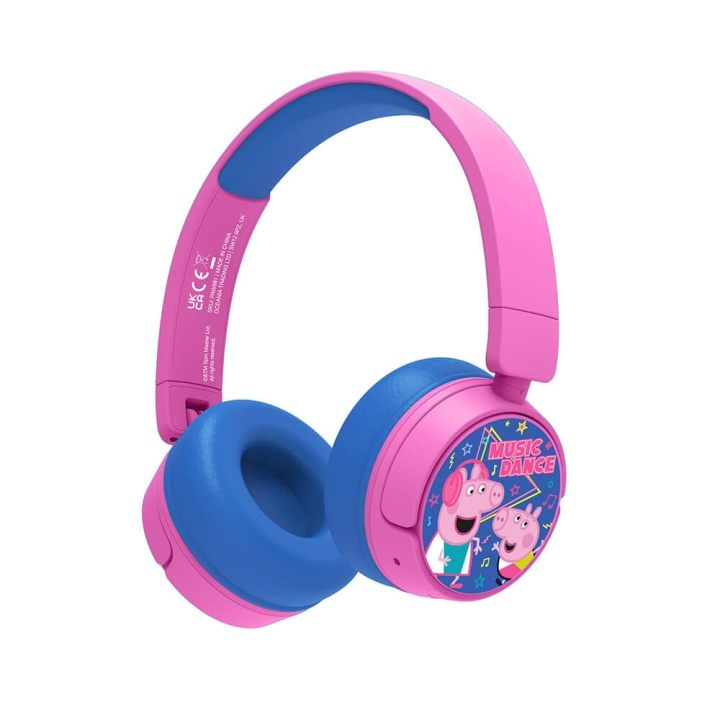 Peppa Pig Headphone On-Ear Junior Wireless 85dB/95dB Sharing Aux ryhmässä KODINELEKTRONIIKKA / Ääni & Kuva / Kuulokkeet & Tarvikkeet / Kuulokkeet @ TP E-commerce Nordic AB (C15799)