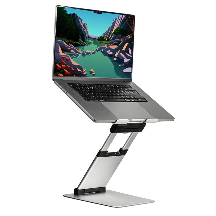 Desire2 kannettavan tietokoneen teline Supreme Sit-Stand alumiinia ryhmässä TIETOKOONET & TARVIKKEET / Kannettavat tietokoneet & tarvikkeet / Kolmijalka & Jäähdytyslevy @ TP E-commerce Nordic AB (C15804)