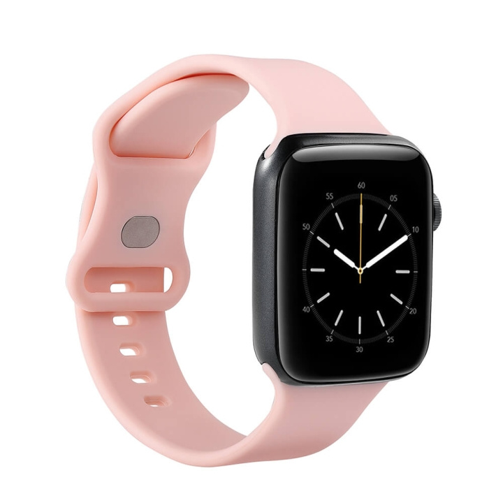 GEAR Watchband Silicone ROSE Apple Watch 42/44/45 ryhmässä URHEILU, VAPAA-AIKA JA HARRASTUS / Urheilu- ja sykekellot / Tarvikkeet @ TP E-commerce Nordic AB (C15825)