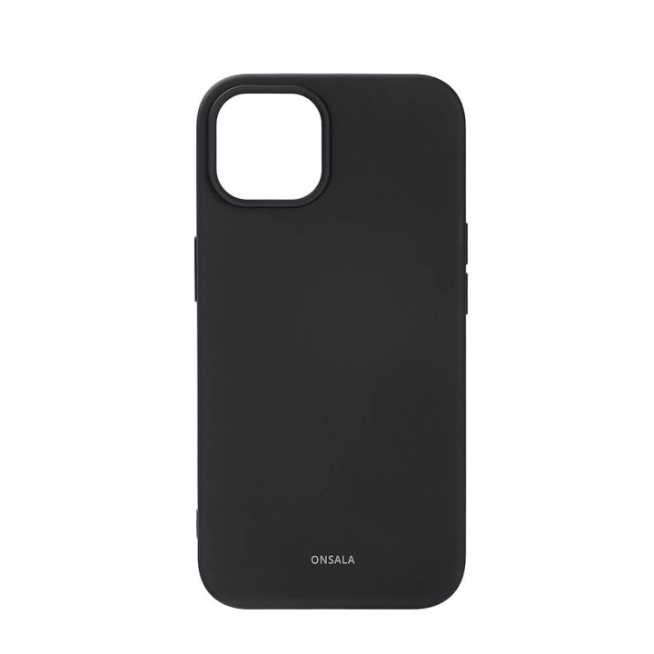 ONSALA Suojakuori Silikooni Black - iPhone 13/14 ryhmässä ÄLYPUHELIMET JA TABLETIT / Puhelimen suojakotelo / Apple / iPhone 14 @ TP E-commerce Nordic AB (C15845)