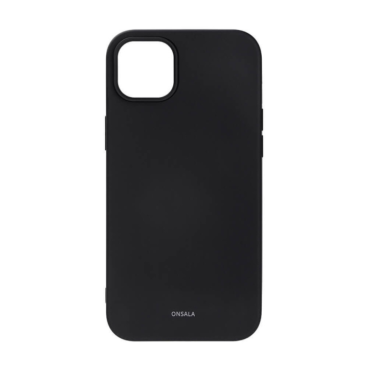 ONSALA Suojakuori Silikooni Black - iPhone 14 Plus ryhmässä ÄLYPUHELIMET JA TABLETIT / Puhelimen suojakotelo / Apple / iPhone 14 @ TP E-commerce Nordic AB (C15846)