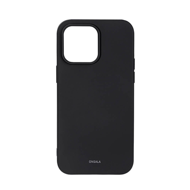 ONSALA Suojakuori Silikooni Black - iPhone 14 Pro Max ryhmässä ÄLYPUHELIMET JA TABLETIT / Puhelimen suojakotelo / Apple / iPhone 14 @ TP E-commerce Nordic AB (C15848)