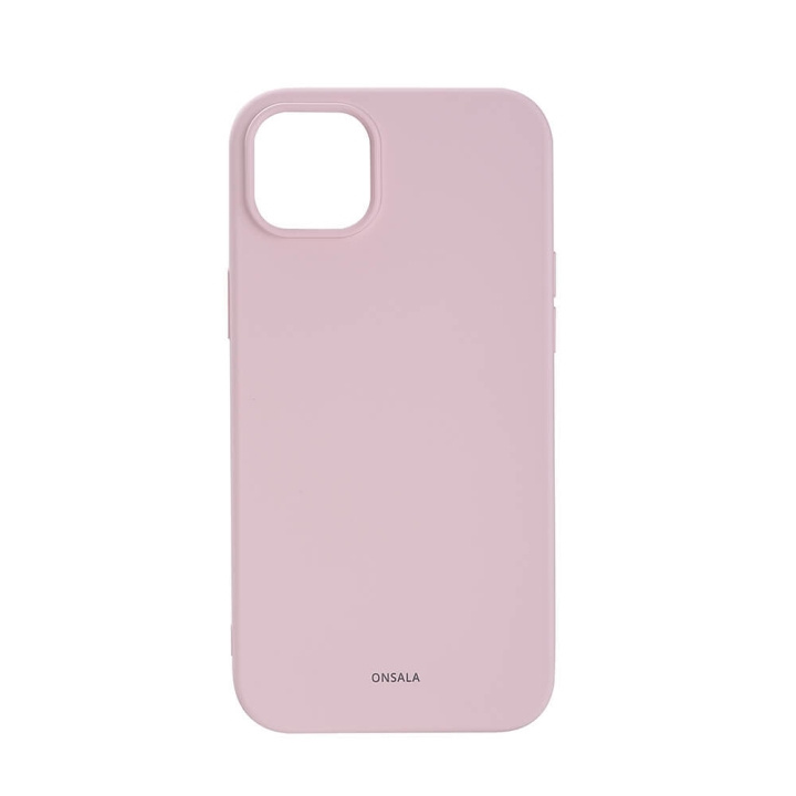 Onsala Suojakuori Silikooni Chalk Pink - iPhone 14 Plus ryhmässä ÄLYPUHELIMET JA TABLETIT / Puhelimen suojakotelo / Apple / iPhone 14 @ TP E-commerce Nordic AB (C15850)