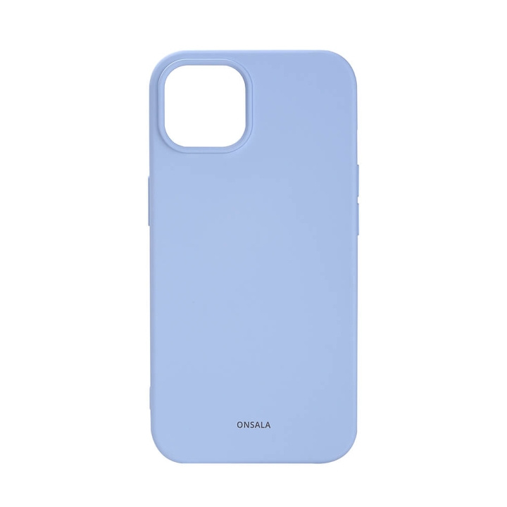 ONSALA Suojakuori Silikooni Light Blue - iPhone 13/14 ryhmässä ÄLYPUHELIMET JA TABLETIT / Puhelimen suojakotelo / Apple / iPhone 14 @ TP E-commerce Nordic AB (C15853)