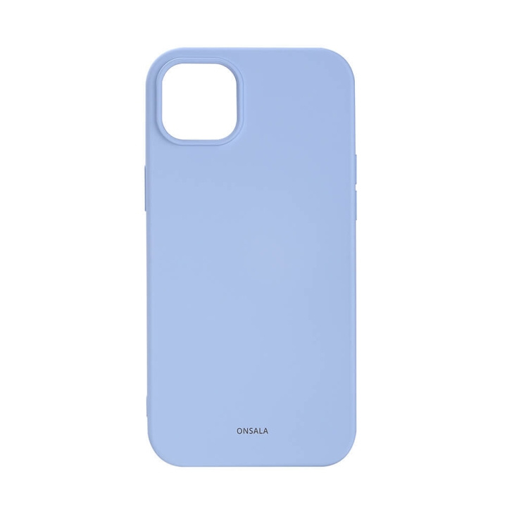 ONSALA Suojakuori Silikooni Light Blue - iPhone 14 Plus ryhmässä ÄLYPUHELIMET JA TABLETIT / Puhelimen suojakotelo / Apple / iPhone 14 @ TP E-commerce Nordic AB (C15854)