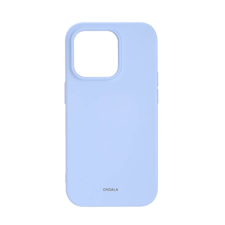 ONSALA Suojakuori Silikooni Light Blue - iPhone 14 Pro ryhmässä ÄLYPUHELIMET JA TABLETIT / Puhelimen suojakotelo / Apple / iPhone 14 @ TP E-commerce Nordic AB (C15855)