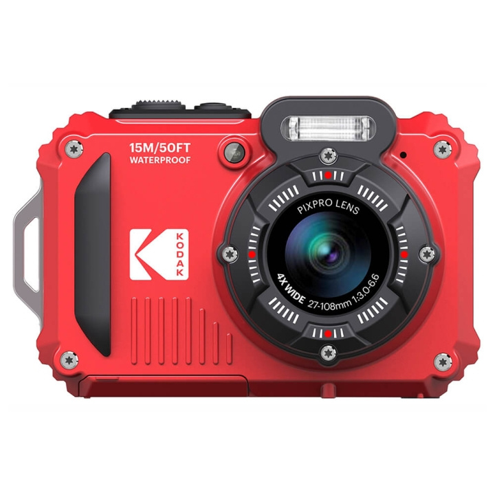 Kodak Digital Camera Pixpro WPZ2 4x WP 16MP wifi Red ryhmässä KODINELEKTRONIIKKA / Valokuvat & Videot / Kamerat @ TP E-commerce Nordic AB (C15883)