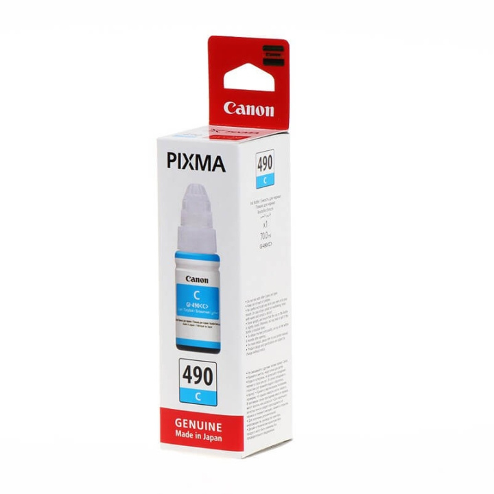 Canon Musteet 0664C001 GI-490 Cyan ryhmässä TIETOKOONET & TARVIKKEET / Tulostimet & Tarvikkeet / Musteet ja väriaineet / Mustepatruunat / Canon @ TP E-commerce Nordic AB (C15897)