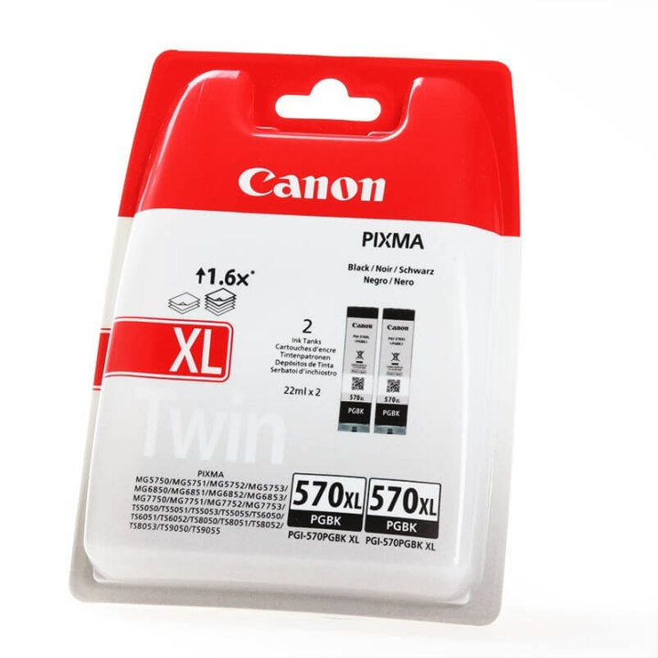 Canon Musteet 0318C007 PGI-570XL Musta ryhmässä TIETOKOONET & TARVIKKEET / Tulostimet & Tarvikkeet / Musteet ja väriaineet / Mustepatruunat / Canon @ TP E-commerce Nordic AB (C15948)