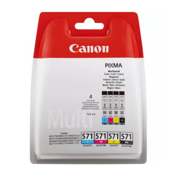 Canon Musteet 0386C005 CLI-571 Multipack ryhmässä TIETOKOONET & TARVIKKEET / Tulostimet & Tarvikkeet / Musteet ja väriaineet / Mustepatruunat / Canon @ TP E-commerce Nordic AB (C15958)