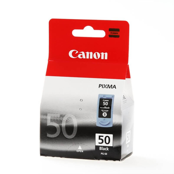 Canon Musteet 0616B001 PG-50 Musta ryhmässä TIETOKOONET & TARVIKKEET / Tulostimet & Tarvikkeet / Musteet ja väriaineet / Mustepatruunat / Canon @ TP E-commerce Nordic AB (C15964)