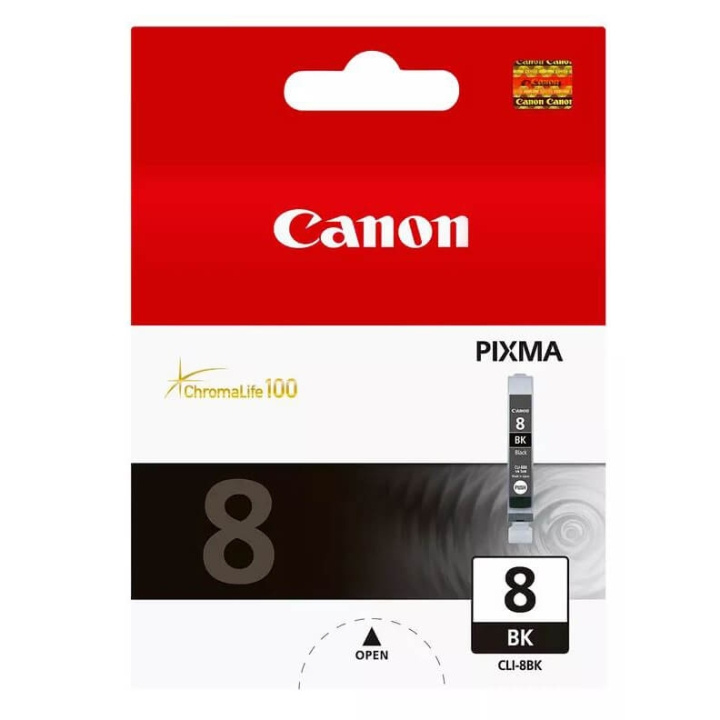 Canon Musteet 0620B001 CLI-8 Musta ryhmässä TIETOKOONET & TARVIKKEET / Tulostimet & Tarvikkeet / Musteet ja väriaineet / Mustepatruunat / Canon @ TP E-commerce Nordic AB (C15966)