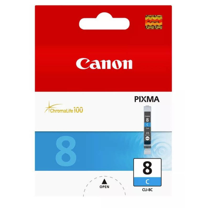 Canon Musteet 0621B001 CLI-8 Cyan ryhmässä TIETOKOONET & TARVIKKEET / Tulostimet & Tarvikkeet / Musteet ja väriaineet / Mustepatruunat / Canon @ TP E-commerce Nordic AB (C15968)