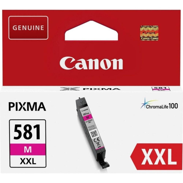 Canon Musteet 1996C001 CLI-581XXL Magenta ryhmässä TIETOKOONET & TARVIKKEET / Tulostimet & Tarvikkeet / Musteet ja väriaineet / Mustepatruunat / Canon @ TP E-commerce Nordic AB (C15991)