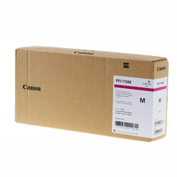 Canon Muste 2356C001 PFI-710 Magenta ryhmässä TIETOKOONET & TARVIKKEET / Tulostimet & Tarvikkeet / Musteet ja väriaineet / Mustepatruunat / Canon @ TP E-commerce Nordic AB (C16017)