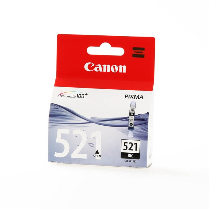 Canon Musteet 2933B001 CLI-521 Musta ryhmässä TIETOKOONET & TARVIKKEET / Tulostimet & Tarvikkeet / Musteet ja väriaineet / Mustepatruunat / Canon @ TP E-commerce Nordic AB (C16036)