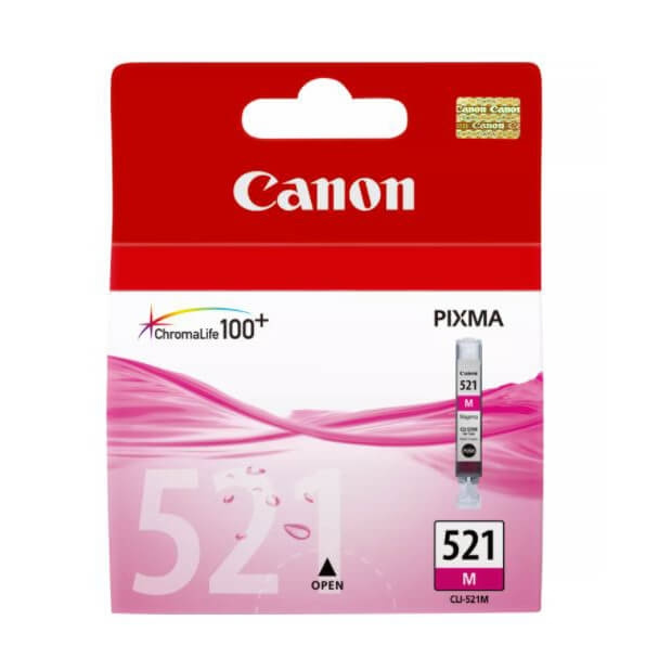 Canon Musteet 2935B001 CLI-521 Magenta ryhmässä TIETOKOONET & TARVIKKEET / Tulostimet & Tarvikkeet / Musteet ja väriaineet / Mustepatruunat / Canon @ TP E-commerce Nordic AB (C16039)