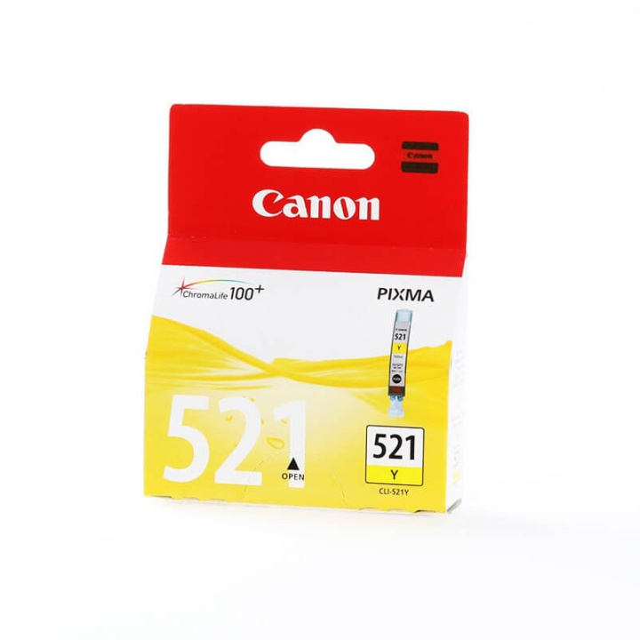 Canon Musteet 2936B001 CLI-521 Keltainen ryhmässä TIETOKOONET & TARVIKKEET / Tulostimet & Tarvikkeet / Musteet ja väriaineet / Mustepatruunat / Canon @ TP E-commerce Nordic AB (C16040)