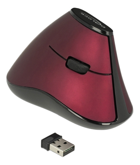 Ergonomic vertical optical 5-button mouse 2.4 GHz wireless ryhmässä TIETOKOONET & TARVIKKEET / Hiiret & Näppäimistöt / Hiiret / Langattomat @ TP E-commerce Nordic AB (C16155)